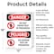 Signmission Do Not Enter Test In Progress Bilingual Danger Sign, Aluminum, 12in W x 18in L, 2PK OS-2PACK-DS-A-1218-VS-1149 - alternate 2
